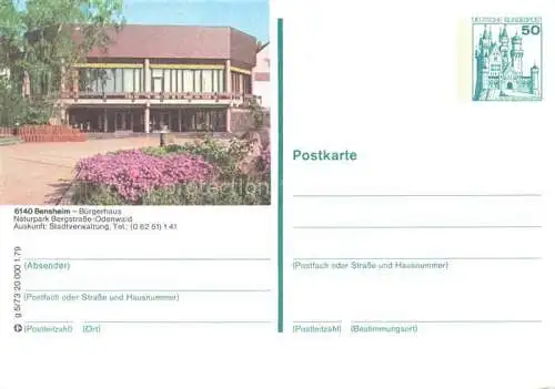 AK / Ansichtskarte Bensheim Bergstrasse Hessen Buergerhaus
