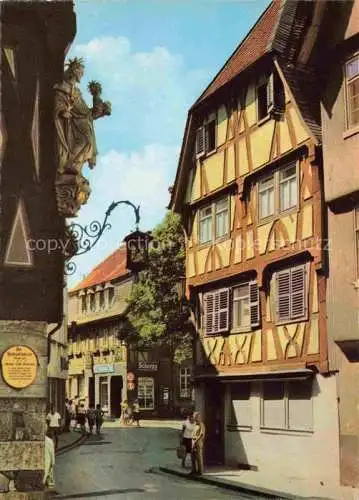 AK / Ansichtskarte Bensheim Bergstrasse Hessen Alte Fachwerkhaeuser