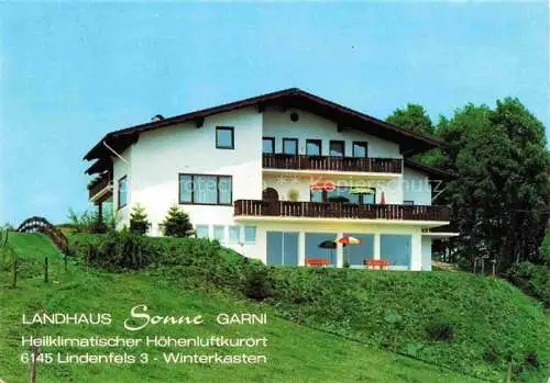AK / Ansichtskarte Winterkasten Lindenfels Hessen Landhaus Sonne Gaestehaus Pension