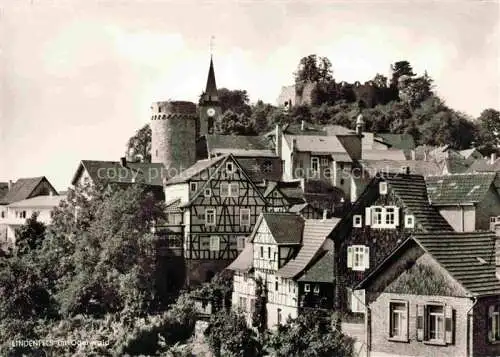 AK / Ansichtskarte Lindenfels Odenwald Altstadt Burgruine