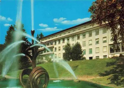 AK / Ansichtskarte Winterkasten Lindenfels Hessen Eleonorenklinik Wasserspiele