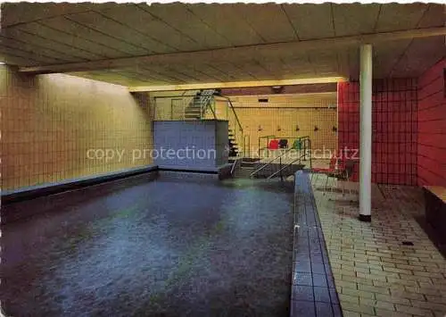 AK / Ansichtskarte Alsbach Bergstrasse Alsbach-Haehnlein Hessen Gasthaus Pension zur Sonne Hallenbad