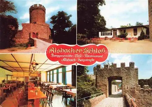 AK / Ansichtskarte Alsbach Bergstrasse Alsbach-Haehnlein Hessen Alsbacher Schloss Burggaststaette