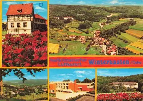 AK / Ansichtskarte Winterkasten Lindenfels Hessen Luftaufnahme Teilansichten