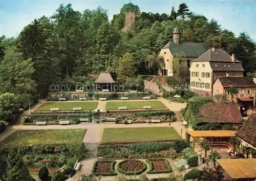 AK / Ansichtskarte Lindenfels Odenwald Kurgarten Burgruine