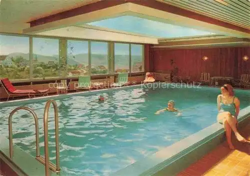 AK / Ansichtskarte Lindenfels Odenwald Hallenbad im Odenwaldhotel