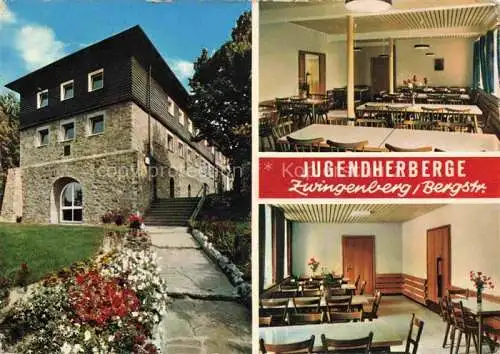 AK / Ansichtskarte Zwingenberg Bergstrasse Hessen Jugendherberge Speiseraum