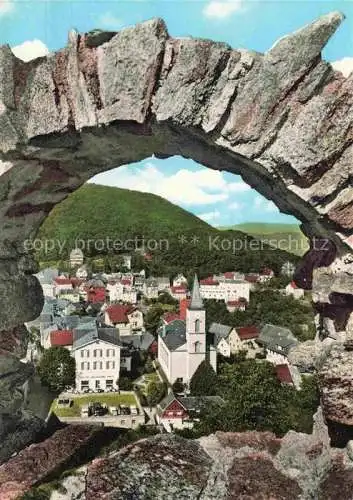 AK / Ansichtskarte Lindenfels Odenwald Durchblick von der Burg