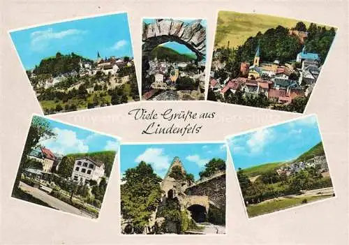 AK / Ansichtskarte Lindenfels Odenwald Panorama Luftkurort Perle des Odenwaldes Burgruine