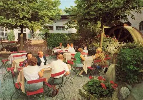 AK / Ansichtskarte Zell Bensheim Hessen Vetters Muehle Ausflugslokal Gartenterrasse