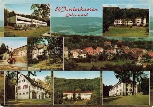 AK / Ansichtskarte Winterkasten Lindenfels Hessen Teilansichten Eleonorenklinik Sanatorium