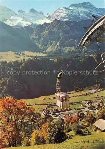 AK / Ansichtskarte Seilbahn Cable-Car Telepherique Engelberg Bergrestaurant Brunni Ristis
