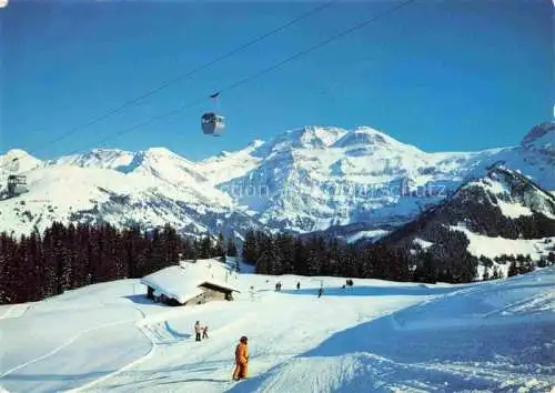 AK / Ansichtskarte Seilbahn Cable-Car Telepherique Lenk Berner Oberland Gondelbahn Lenk Betelberg Leiterli