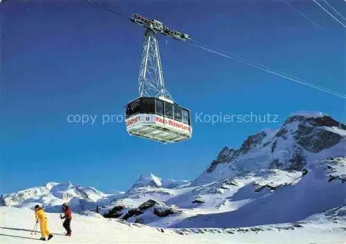 AK / Ansichtskarte Seilbahn Cable-Car Telepherique Zermatt Klein Matterhorn Monte Rosa