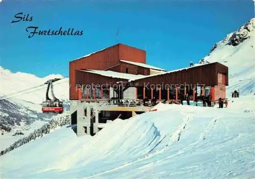 AK / Ansichtskarte Seilbahn Cable-Car Telepherique Sils i. Oberengadin Furtschellas