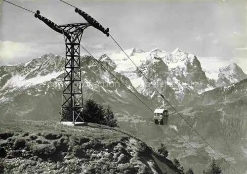 AK / Ansichtskarte Seilbahn Cable-Car Telepherique Hasliberg Kaeserstatt Wetterhorngruppe