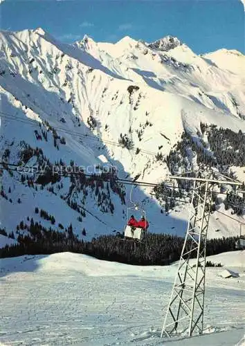 AK / Ansichtskarte Sessellift Chairlift Telesiege Tschentenalp Adelboden Berner Oberland