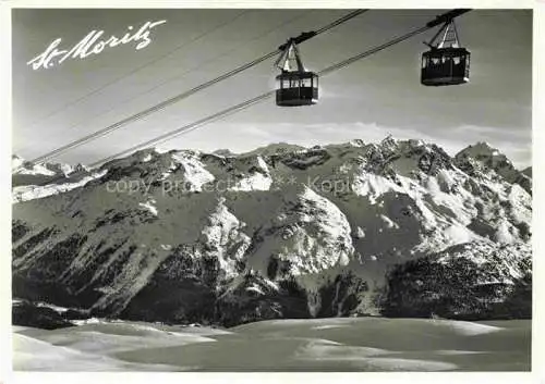 AK / Ansichtskarte Seilbahn Cable-Car Telepherique St. Moritz Corviglia Piz Nair