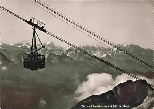 AK / Ansichtskarte Seilbahn Cable-Car Telepherique Saentis Glarneralp