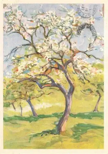 AK / Ansichtskarte STueCKELBERG Marie Basel Kuenstlerkarte Schweiz Bluetenbaum