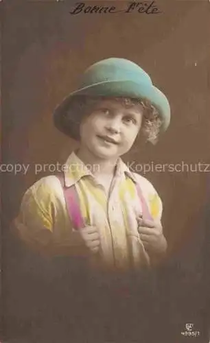 AK / Ansichtskarte Foto GLCo Nr. 4995/1 Bonne Fete Kind Hut
