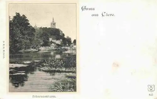 AK / Ansichtskarte Cleve  KLEVE Bad Schwanenturm Deutsche Reichspost