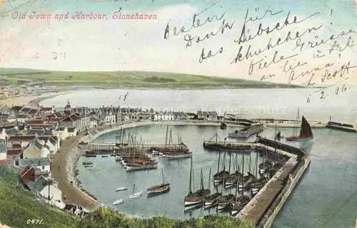 AK / Ansichtskarte Stonehaven Aberdeenshire Scotland UK Old Town and Harbour