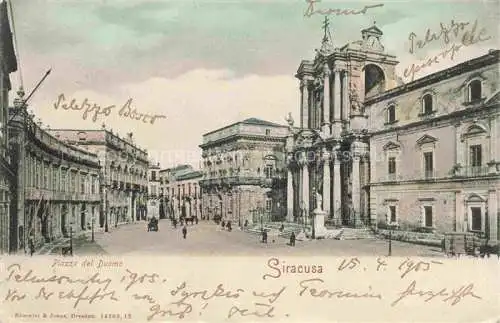 AK / Ansichtskarte SIRACUSA Syrakus Sicilia IT Piazza del Duomo