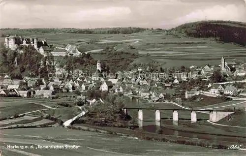 AK / Ansichtskarte Harburg Schwaben Panorama Stadt an der Romantischen Strasse