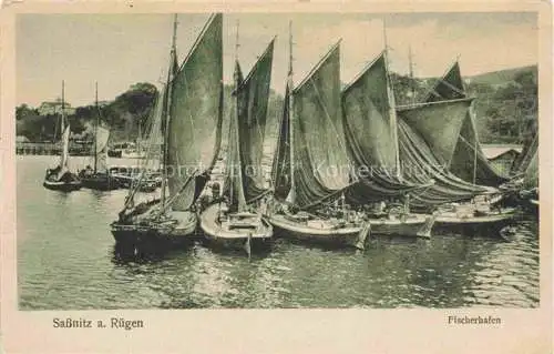 AK / Ansichtskarte SAssNITZ Ostseebad Ruegen Fischerhafen