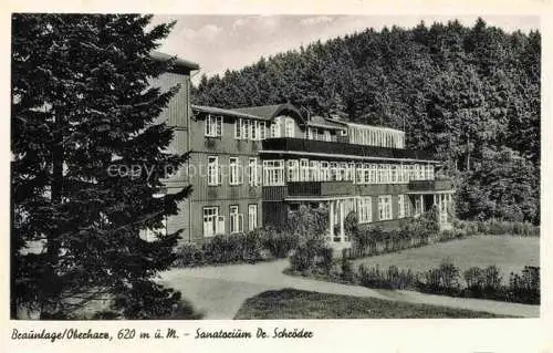 AK / Ansichtskarte Braunlage Harz Sanatorium Dr Schroeder
