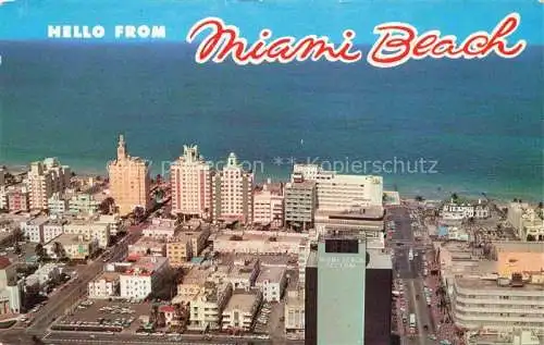 AK / Ansichtskarte Miami Beach Florida USA Air view of Lincoln Road 