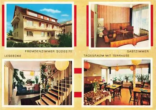 AK / Ansichtskarte MEERSBURG Bodensee BW Haus Schoenblick Fremdenzimmer Gastzimer Treppe Leseecke