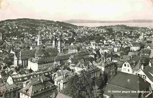 AK / Ansichtskarte St Gallen SANKT GALLEN SG Stadtansicht mit Bodenseeblick