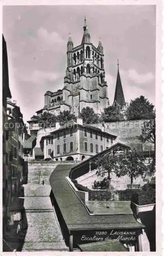 AK / Ansichtskarte LAUSANNE VD Escaliers du Marche