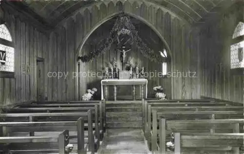 AK / Ansichtskarte Seebodenalp 1030m KuessNACHT Vierwaldstaettersee SZ St Wendelinskapelle Inneres