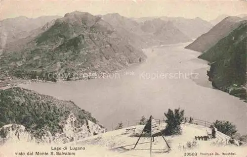 AK / Ansichtskarte Lago di LUGANO TI visto dal Monte San Salvatore
