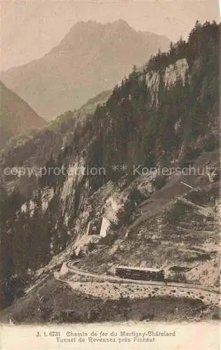 AK / Ansichtskarte MARTIGNY  Martinaco VS Chemin de fer du Martigny Chatelard Tunnel de Revennez pres Finhaut