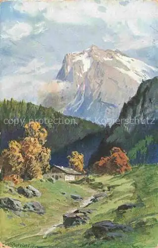 AK / Ansichtskarte SPLITGERBER J. jr. Kuenstlerkarte Alpen 