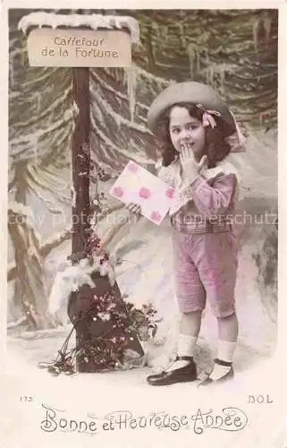 AK / Ansichtskarte Foto DOL Nr. 175 Maedchen Brief Neujahr Nouvelle Annee 
