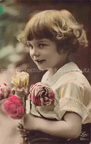 AK / Ansichtskarte Foto Lepo Nr. 2201/4 Maedchen Kind Rosen 
