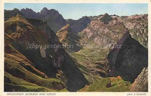 AK / Ansichtskarte Foto Gaberell J. Nr. 5185 Megglisalp Altman Santis 
