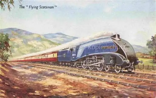 AK / Ansichtskarte Eisenbahn Railway Chemin de Fer Ferrovia-- The Flying Scotsman 