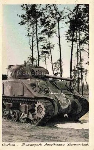 AK / Ansichtskarte Militaria Panzer Tank Char d Assaut Overloon Museumspark Americanse Sherman-Tank 