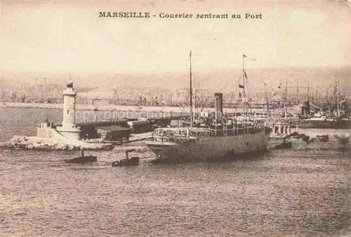 AK / Ansichtskarte Dampfer Oceanliner Marseille Port