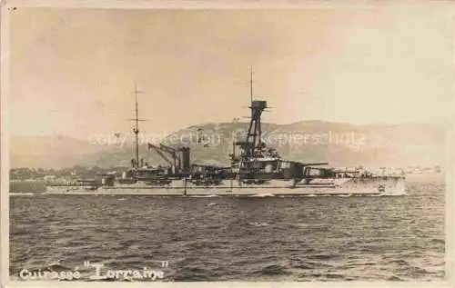 AK / Ansichtskarte Marine  Warships Cuirasse Lorraine 