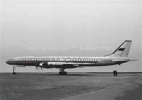 AK / Ansichtskarte FLUGZEUGE ZIVIL Tupolev TU-114 CCCP-L5611 Aeroflot