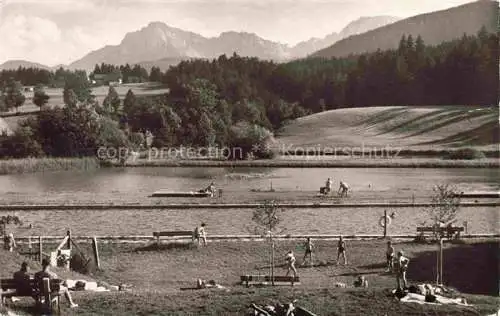 AK / Ansichtskarte Teisendorf Oberbayern Freibad 