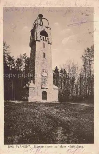 AK / Ansichtskarte BAD PYRMONT Bismarckturm auf dem Koenigsberg