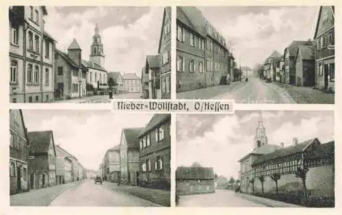 AK / Ansichtskarte Nieder-Woellstadt Wetteraukreis Hessen Motive Zentrum Hauptstrasse Kirche